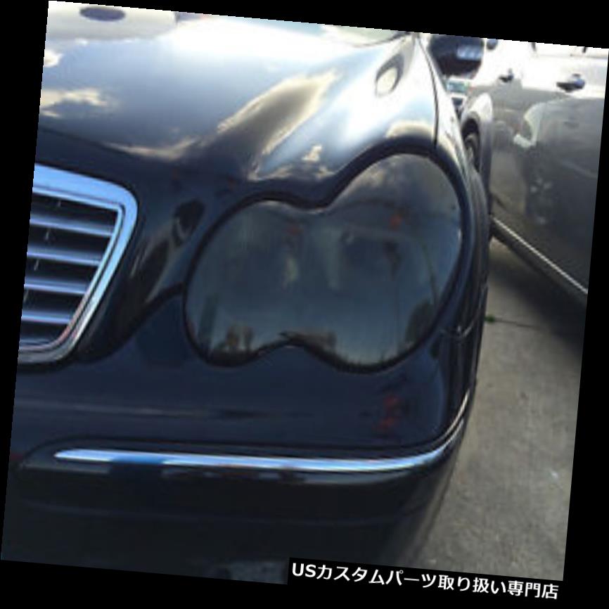 ヘッドライトカバー 01-07メルセデスCクラスC230 C240スモークヘッドライト色合いカバーオーバーレイ 01-07 MERCEDES C-CLASS C230 C240 SMOKE HEAD LIGHT TINT COVER SMOKED OVERLAYS 【並行輸入品】