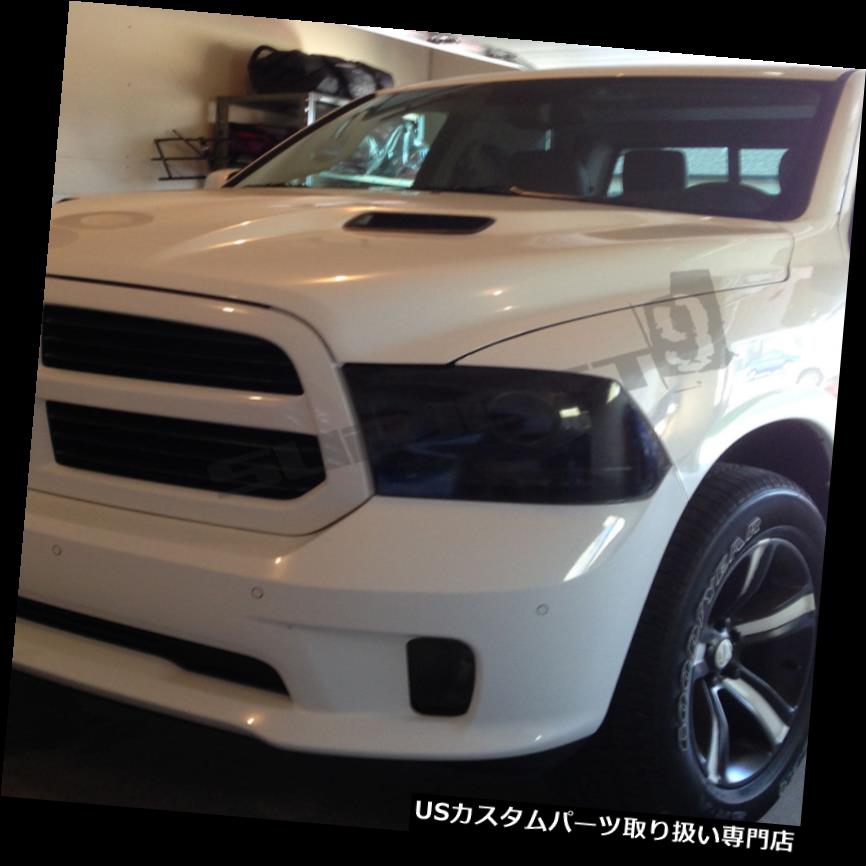 ヘッドライトカバー 13-19ダッジラムフルヘッド＆amp; A テールライトプリカットティントビニールスモークカバー$ 5払い戻し 13-19 Dodge Ram FULL head & tail light precut tint vinyl smoked covers $5 refund 【並行輸入品】