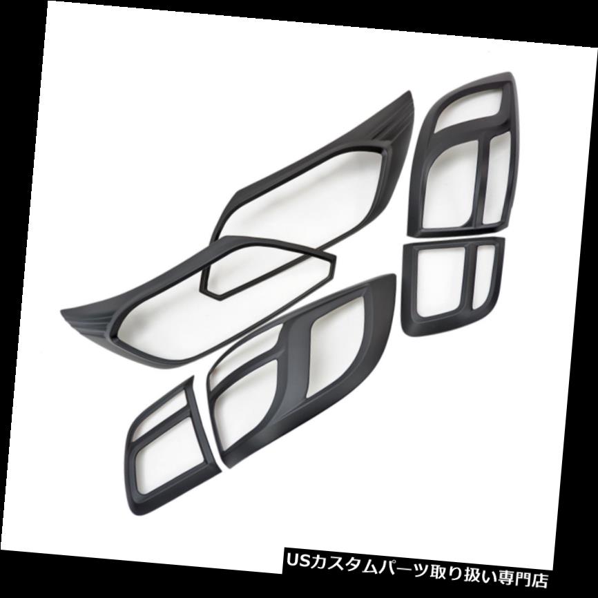 ヘッドライトカバー シボレートレイルブレイザーLTZ 2016 2018用ヘッドテールランプライトカバーマットブラック Head Tail Lamp Light Cover Matte Black For Chevrolet Trailblazer LTZ 2016 2018 【並行輸入品】