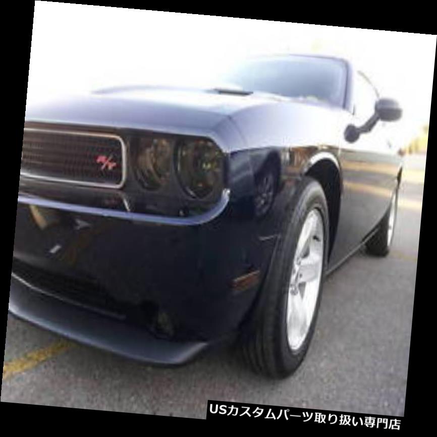 ヘッドライトカバー 08-14 DODGE CHALLENGERスモークヘッドライトプリセット色合いカバーオーバーレイ 08-14 DODGE CHALLENGER SMOKE HEAD LIGHT PRECUT TINT COVER SMOKED OVERLAYS 【並行輸入品】