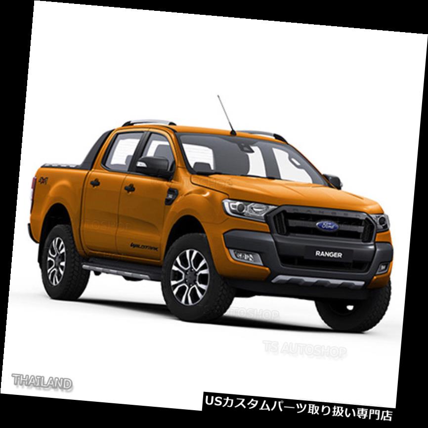 ヘッドライトカバー FittブラックフロントヘッドランプライトカバーRhinoフォードレンジャーPx2 Mk2 2015 2016 2017 Fitt Black Front Head Lamp Lights Cover Rhino Ford Ranger Px2 Mk2 2015 2016 2017 【並行輸入品】