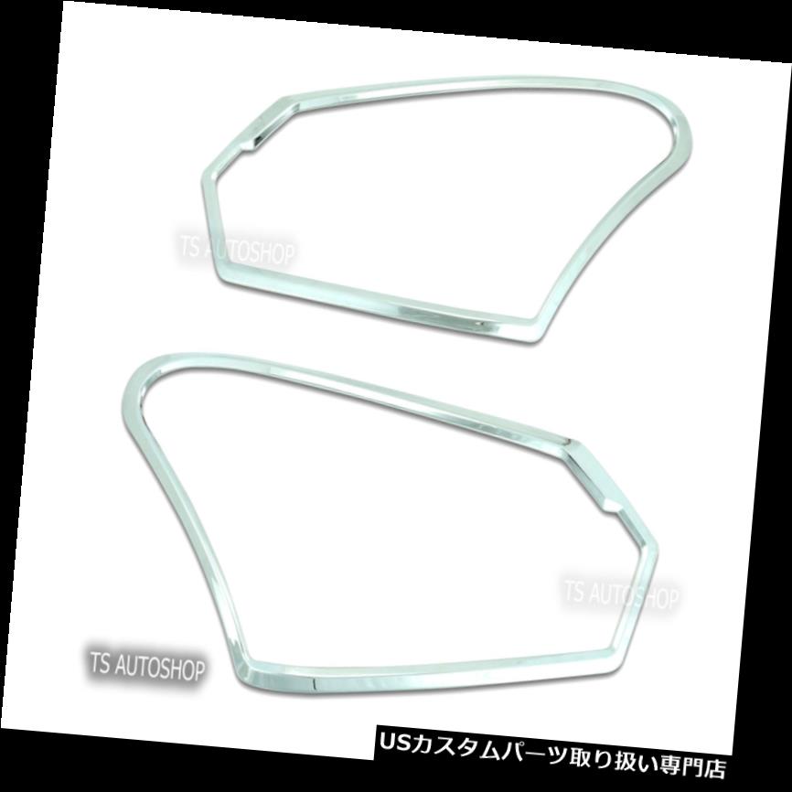 ヘッドライトカバー クロムヘッドランプライトカバートリムフィットいすゞD-マックスDmax改築2016 17 1.9l Chrome Head Lamps Lights Cover Trim Fits Isuzu D-Max Dmax Facelift 2016 17 1.9l 【並行輸入品】