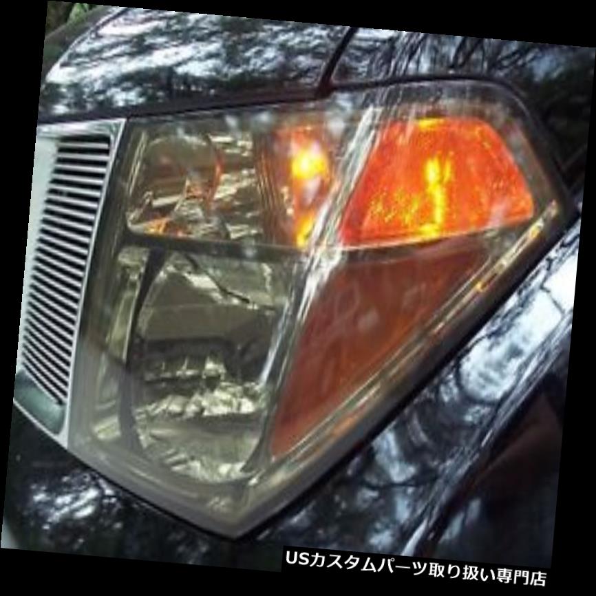 ヘッドライトカバー 05-14フロンティアヘッドライト用のスモークティントカバースモークオーバーレイ 05-14 PRECUT SMOKE TINT COVER SMOKED OVERLAYS FOR FRONTIER HEAD LIGHT 【並行輸入品】