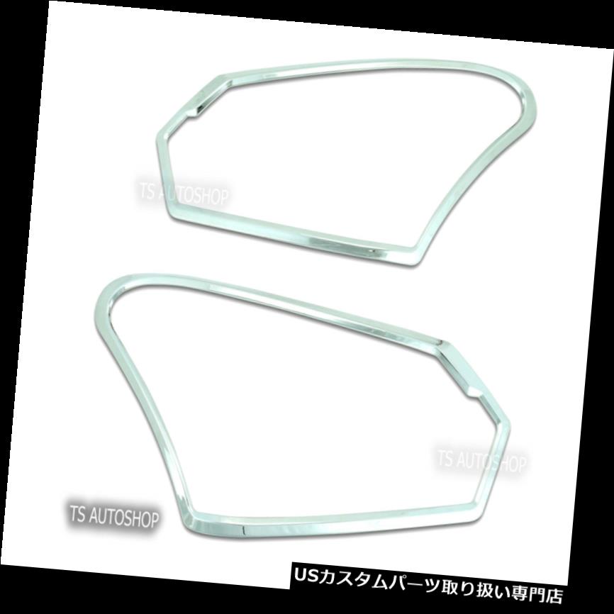ヘッドライトカバー クロムヘッドランプライトカバートリムフィットいすゞD-Max Dmax改装2016 - 17 1.9 Chrome Head Lamps Lights Cover Trim Fits Isuzu D-Max Dmax Facelift 2016 - 17 1.9 【並行輸入品】