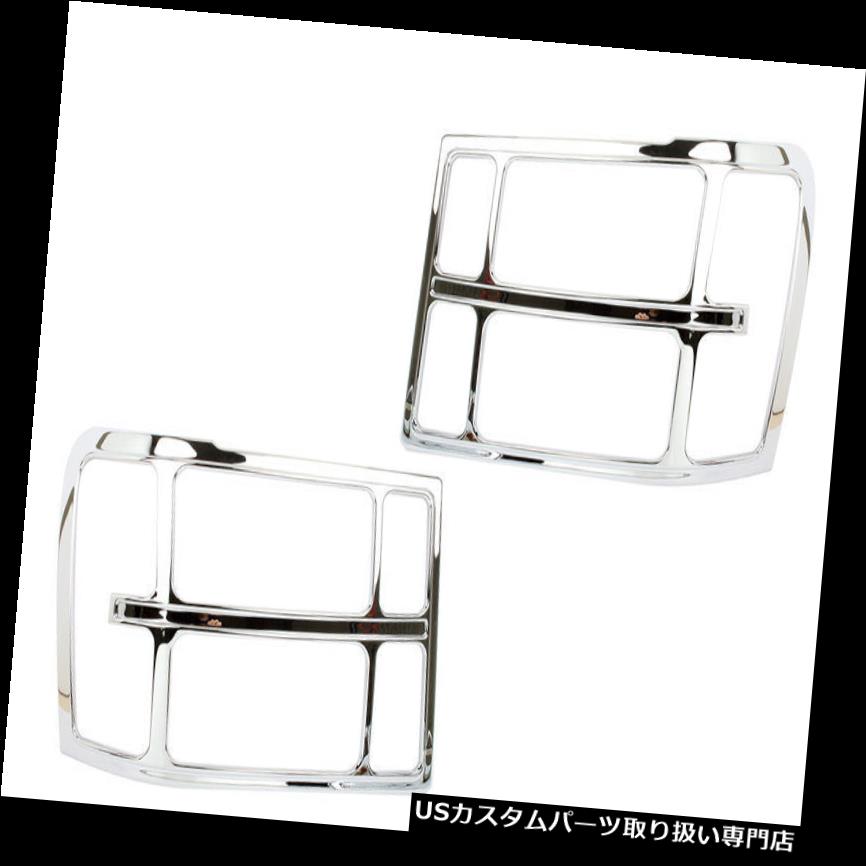 ヘッドライトカバー * GMC Sierra用ヘッドライトフロントランプベゼルカバークロームトリム * Head Light Front Lamp Bezel Cover Chrome Trim For GMC Sierra 【並行輸入品】