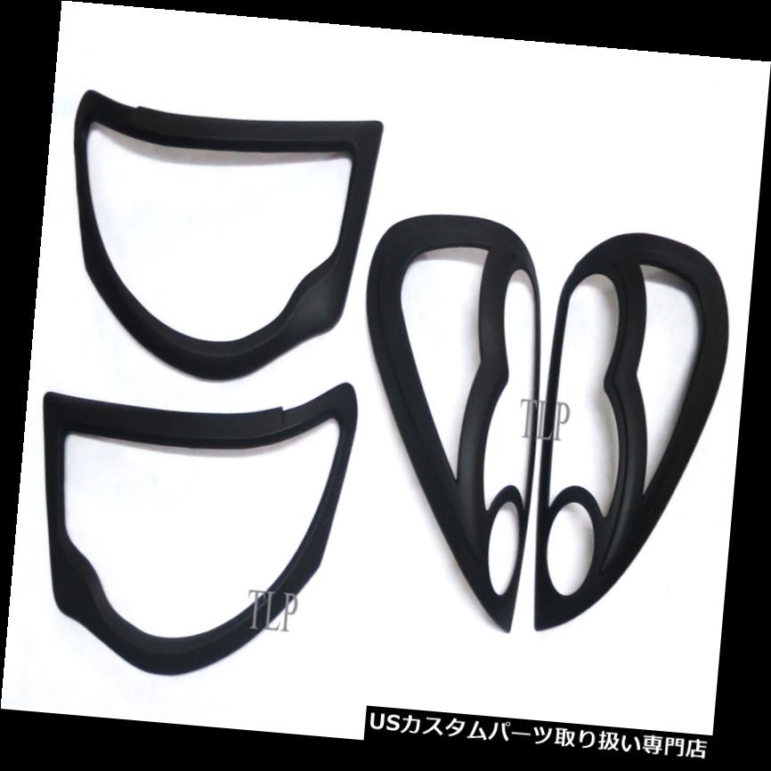 ヘッドライトカバー マットブラックヘッドライトテールランプカバーMITSUBISHI L200 TRITON MN ML 2005 - 2014 MATTE BLACK HEAD LIGHT TAIL LAMP COVER MITSUBISHI L200 TRITON MN ML 2005 - 2014 【並行輸入品】