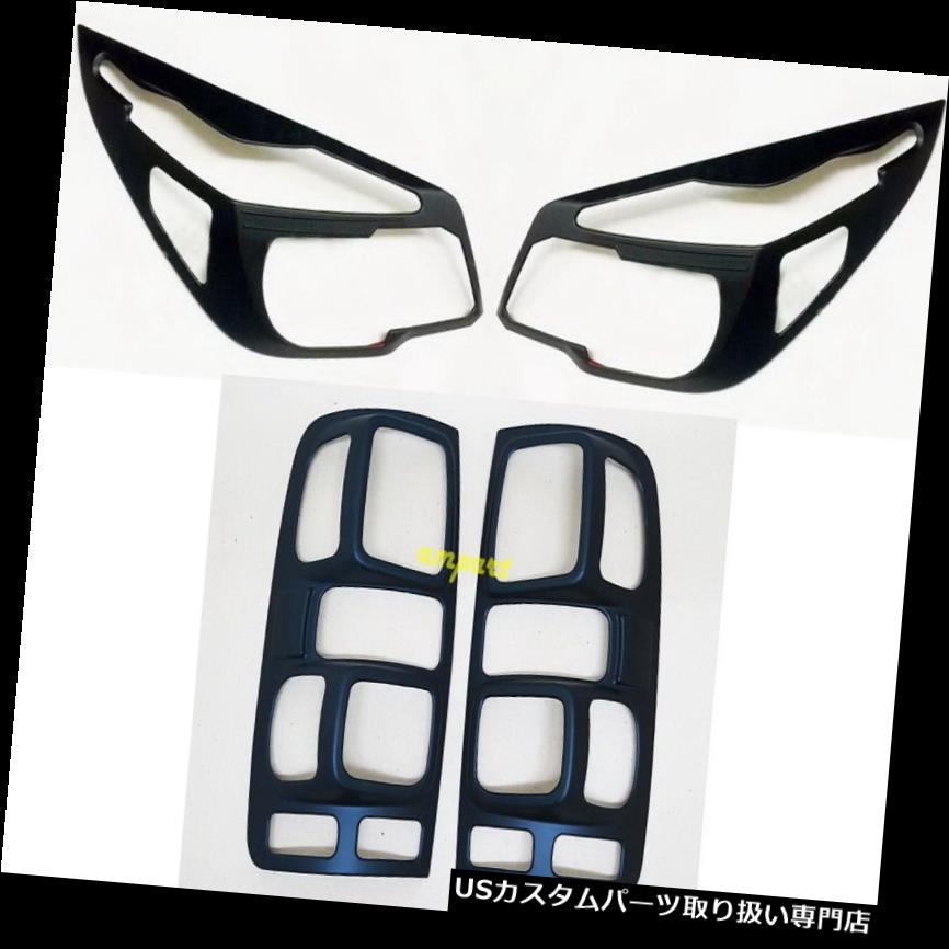 ヘッドライトカバー セットブラックヘッドライトテールライトカバートリムシボレーホルダーコロラド州RG 12 - 16 SET BLACK HEAD LIGHT TAIL LIGHT COVER TRIM CHEVROLET HOLDEN COLORADO RG 12 - 16 【並行輸入品】