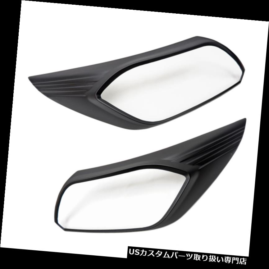 ヘッドライトカバー シボレーコロラドトレイルブレイザー2016 17 18ヘッドランプライトカバーマットブラックにフィット Fits Chevrolet Colorado Trailblazer 2016 17 18 Head Lamp Light Cover Matte Black 【並行輸入品】