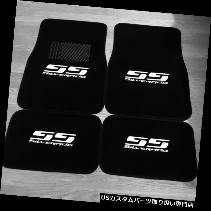 フロアマット Silverado SSロゴカーペットフロアマットシボレーSilverado SSヒートプレスロゴNEW Silverado SS Logo Carpet Floor Mats Chevrolet Silverado SS Heat Press Logo NEW 【並行輸入品】