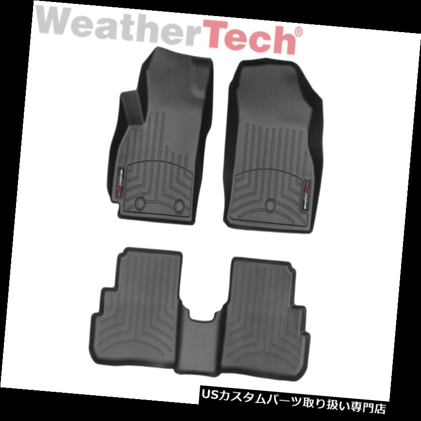 フロアマット WeatherTech車のフロアマットフロアライナー用シボレースパーク2016-2019 1 2 2列目ブラック WeatherTech Car Floor Mat FloorLiner for Chevy Spark 2016-2019 1st 2nd Row Black 【並行輸入品】