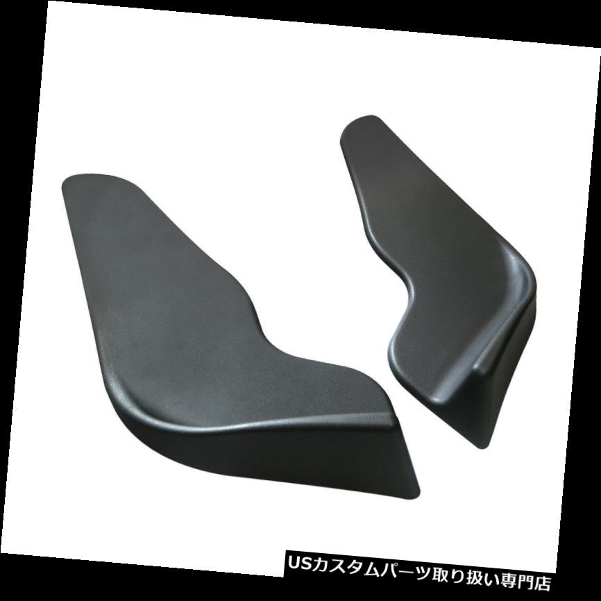 USカナード 2XフロントバンパースポイラーリップスプリッターウィングレットカナードユニバーサルブラックV4C4 2X Front Bumper Spoiler Lip Splitters Winglets Canards Universal Black V4C4 【並行輸入品】