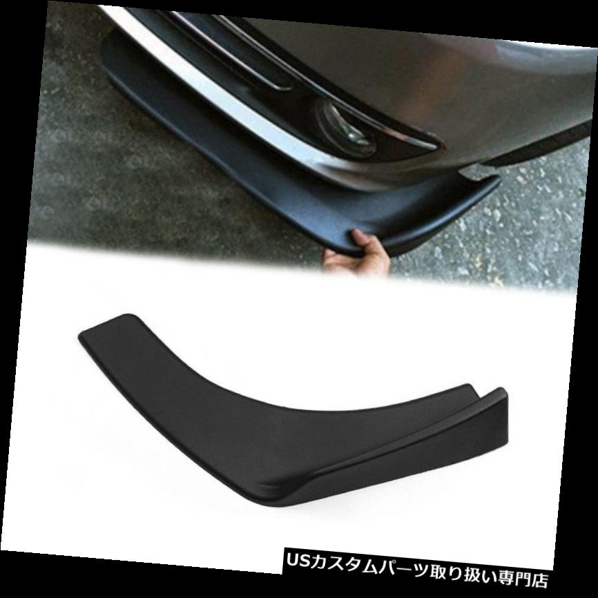 USカナード 1ペアユニバーサルブラックフロントリアバンパーリップスプリッターウイングレットカナード新しい 1 Pair Universal Black Front Rear Bumper Lip Splitters Winglets Canards New 【並行輸入品】