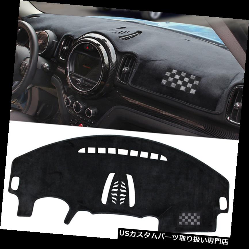 ダッシュボードマット ミニクーパーF60カントリーマンJCW One用市松模様の車のダッシュボードマットサンカバーパッド Checkered Car Dashboard Mat Sun Cover Pad For Mini Cooper F60 Countryman JCW One 【並行輸入品】