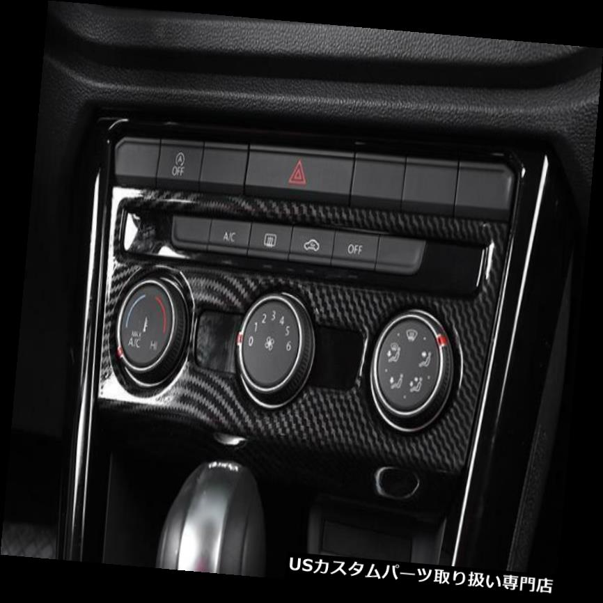 ダッシュボードマット T-ROC 2018 2019のためのカーボン繊維の内部中央ACダッシュボードカバートリム Carbon fiber Interior Central AC Dash Board Cover Trim For T-ROC 2018 2019 【並行輸入品】