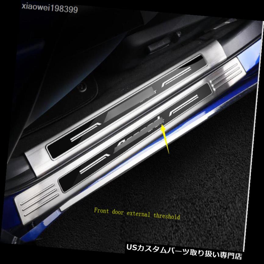ペダル ホンダアコード18ステンレススチールブラックラベル外部ウェルカムペダルのための4本 4pcs For Honda Accord 18 Stainless Steel Black Label External Welcome Pedal Mergertraininginstitute Com