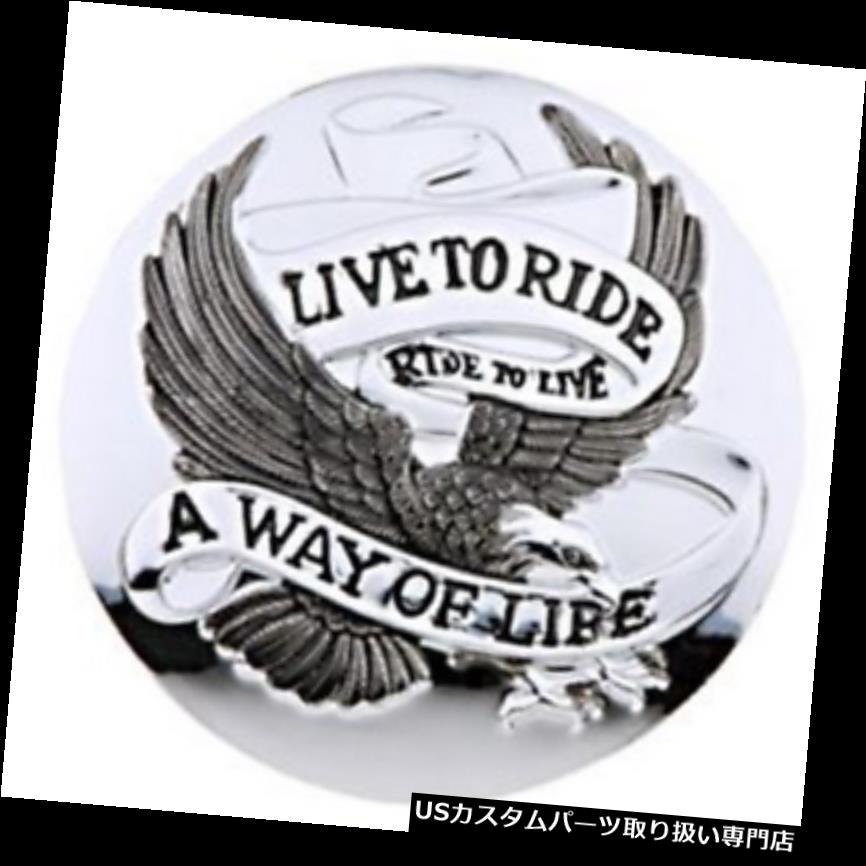 トライク カバー Chromeガソリンキャップカバーに乗ってライブ - オートバイ/トライ ke / Harley Live To Ride Chrome Petrol Cap Cover - Motorcycle/Trike/Harley 【並行輸入品】｜カスタムパーツ WORLD倉庫