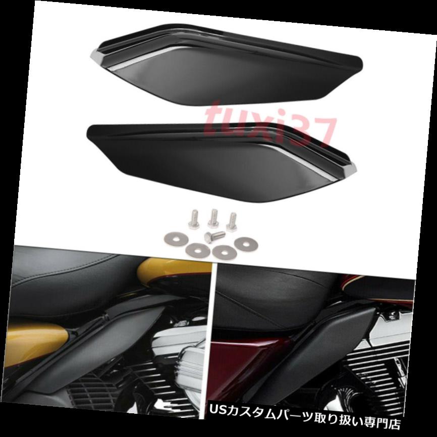トライク カバー ブラックミッドフレームエアディフレクターヒートシールドカバーフィットハーレーツーリングトライク2017-UP Black Mid-Frame Air Deflector Heat Shield Cover Fit Harley Touring Trike 2017-UP 【並行輸入品】