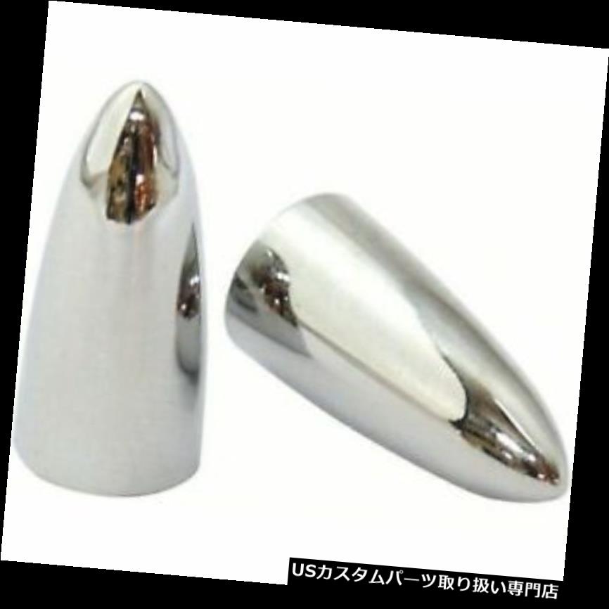 トライク カバー オートバイ/トライ用クロムパイク/弾丸タイヤバルブダストキャップカバー（ペア） ke /自動車 Chrome Pike/Bullet Tyre Valve Dust Cap Covers (Pair) for Motorcycle/Trike/Car 【並行輸入品】｜カスタムパーツ WORLD倉庫
