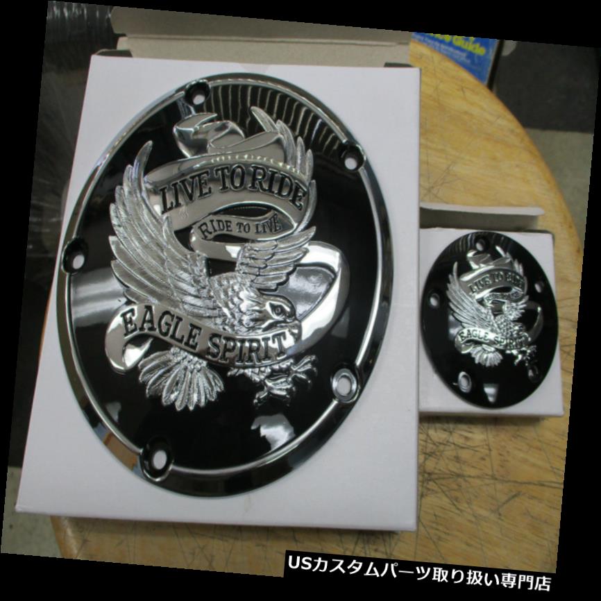 トライク カバー ハーレーツアー＆amp; A TRIKE 1999-2014 DERBY CLUTCH＆amp; A イーグル付きカムカバーセットブラック HARLEY TOURING &amp; TRIKE 1999-2014 DERBY CLUTCH &amp; CAM COVER SET BLACK WITH EAGLE 【並行輸入品】｜カスタムパーツ WORLD倉庫