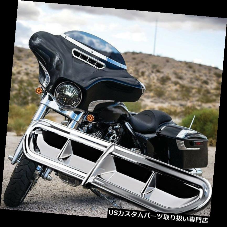 トライク カバー ハーレーツーリングFLトライク14-16 15のクロムバットウィングフェアリングベントアクセントカバー Chrome Batwing Fairing Vent Accent Cover For Harley Touring FL Trike 14-16 15 【並行輸入品】