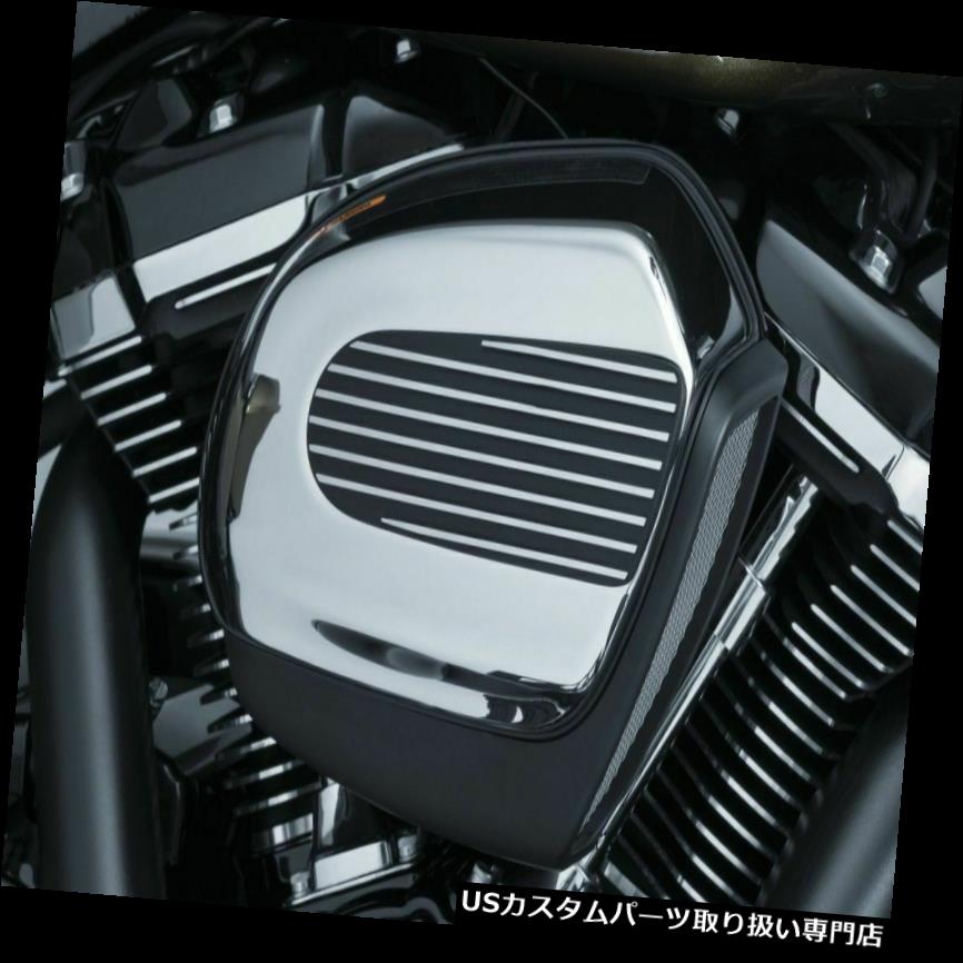 トライク カバー Kuryakynブラックフィンエアクリーナーバッジアクセントカバーハーレーツーリングトライク17-18 Kuryakyn Black Finned Air Cleaner Badge Accent Cover Harley Touring Trike 17-18 【並行輸入品】
