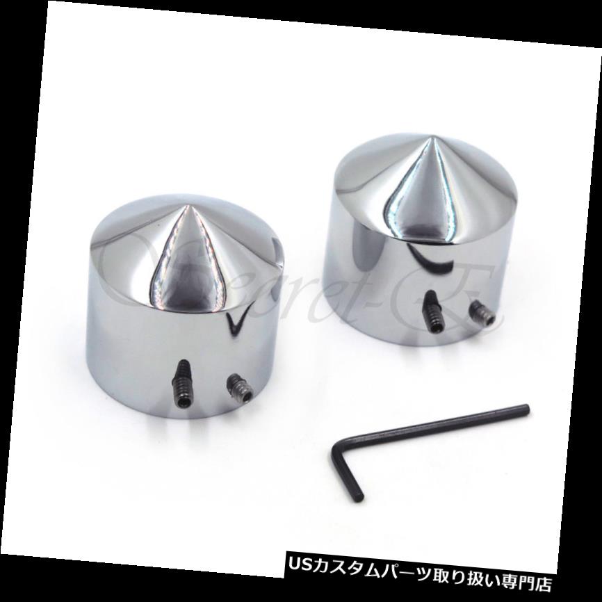 トライク カバー 2PCSクロームフロントアクスルナットカバーキャップハーレーソフテイルダイナVロッドツーリングトライク 2PCS Chrome Front Axle Nut Cover Cap For Harley Softail Dyna V-Rod Touring Trike 【並行輸入品】 29,548円
