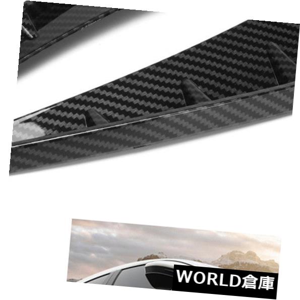 フェンダー ホンダシビック用カーフロントフェンダーサイドカバーエアウィングベントカーボンファイバーパターン Car Front Fender Side Cover Air Wing Vent Carbon Fiber Pattern for Honda Civic 【並行輸入品】
