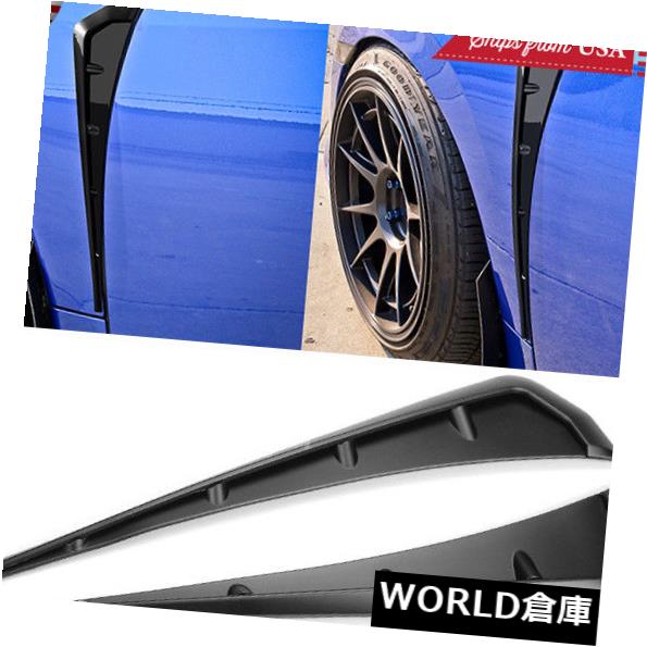 フェンダー 16-18ホンダシビックFk8用フロントフェンダーサイドベントカバーにマットブラックTRテープ Matt Black TR Tape on Front Fender Side Vent Cover For 16-18 Honda Civic Fk8 【並行輸入品】