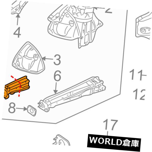 フェンダー BMW OEM 01-06 325Ciフェンダーフロントサイドレールライト41118234040 BMW OEM 01-06 325Ci Fender-Front Side Rail Right 41118234040 【並行輸入品】｜カスタムパーツ WORLD倉庫