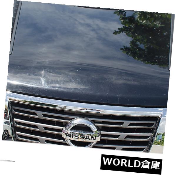 USフードベントトリム ボンネットフードスクープベントカバーV5トリムブラックフィット日産NP300ナバラD23 15 16 17 Bonnet Hood Scoop Vent Cover V5 Trim Black Fits Nissan NP300 Navara D23 15 16 17 【並行輸入品】