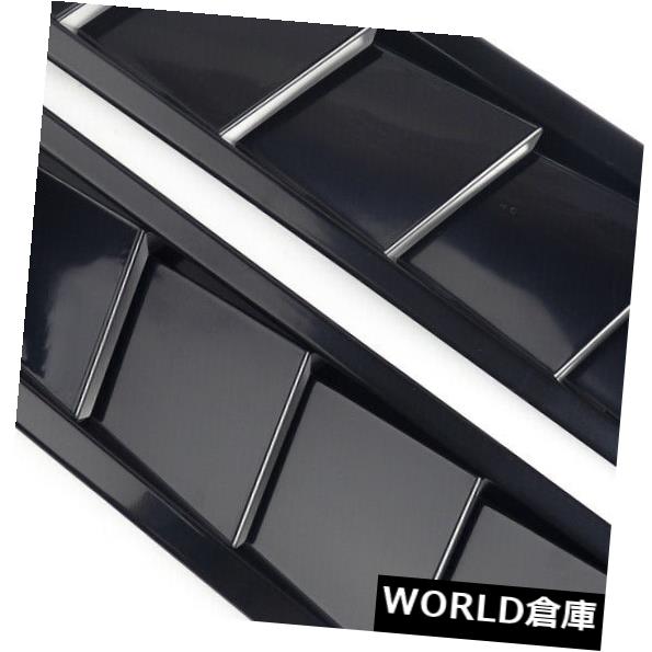 USフードベントトリム 2倍固体冷却パネルボンネットフードベントABSルーバートリムマットユニバーサル車 2x Solid Cooling Panel Bonnet Hood Vent ABS Louver Trim Matte Universal Vehicle 【並行輸入品】
