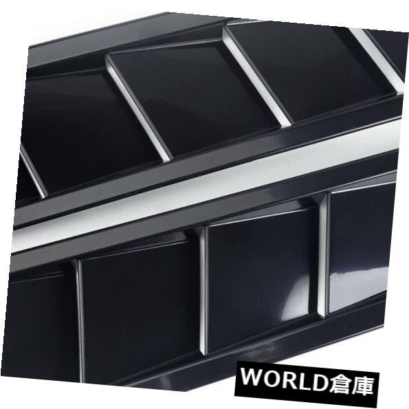 USフードベントトリム ユニバーサルフード冷却パネルABSボンネットベント2本ルーバートリムマットソリッドブラック Universal Hood Cooling Panel ABS Bonnet Vent 2pcs Louver Trim Matte Solid Black 【並行輸入品】