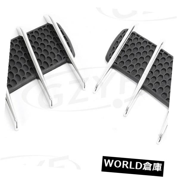 USフードベントトリム カーフィンサイドベントトリム/フードエアフローインテークカバーデコレーションユニバーサル2ピース Car Fin Side Vent Trim/Hood Air Flow Intake Cover Decoration Universal 2pcs 【並行輸入品】