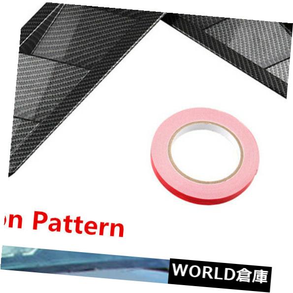 USフードベントトリム 2Xレースカーフードエアーベントルーバー冷却パネルトリムカーボンパターンブラックABS 2X Race Car Hood Air Vent Louver Cooling Panel Trim Carbon Pattern Black ABS 【並行輸入品】