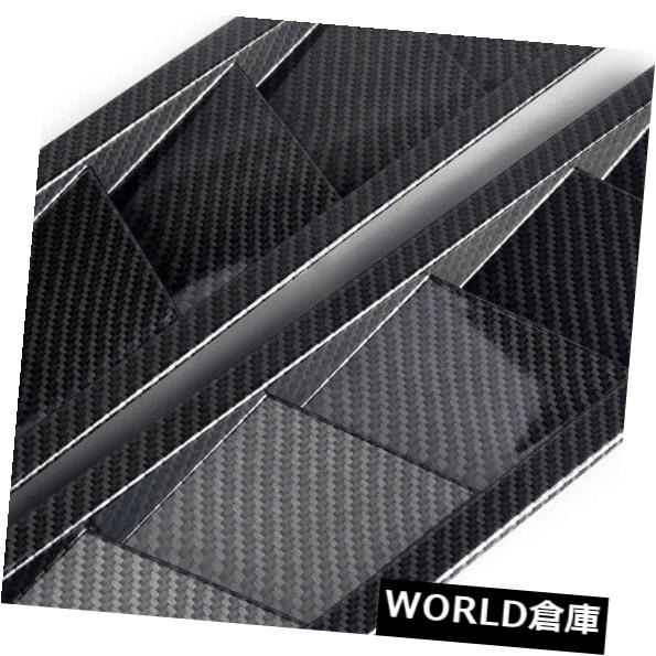 USフードベントトリム 2本ユニバーサルカーカーボンファイバールックスタイルフードベントルーバー冷却パネルトリム 2pcs Universal Car Carbon Fiber Look Style Hood Vent Louver Cooling Panel Trim 【並行輸入品】