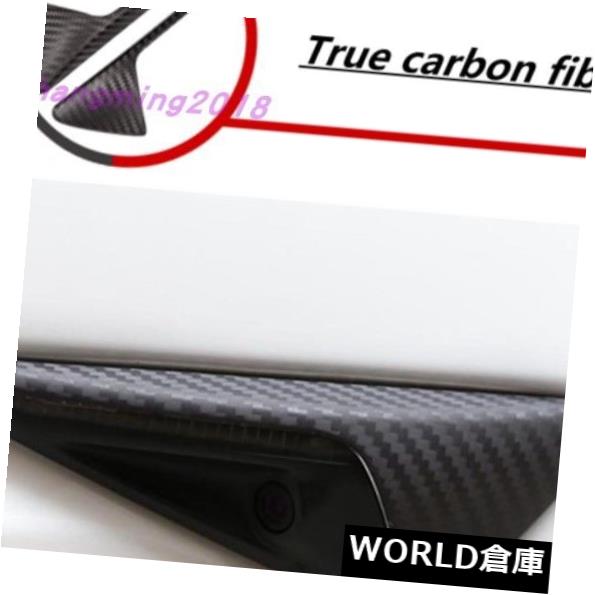 USフードベントトリム テスラモデルX 2016-2018用炭素繊維エアベントフードインテークフェンダーカバートリム Carbon Fiber Air Vent Hood Intake Fender Cover Trim For Tesla Model X 2016-2018 【並行輸入品】