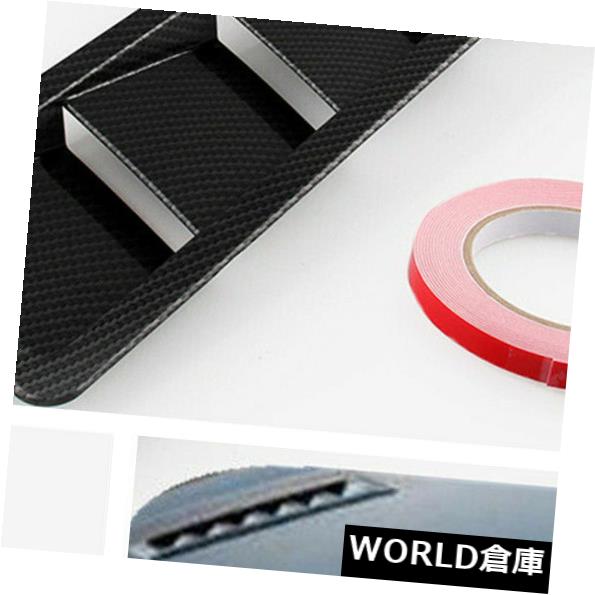 USフードベントトリム ペアユニバーサルカーボンファイバーABSスタイルカーフードベントルーバー冷却パネルトリム A Pair Universal Carbon Fiber ABS Style Car Hood Vent Louver Cooling Panel Trim 【並行輸入品】