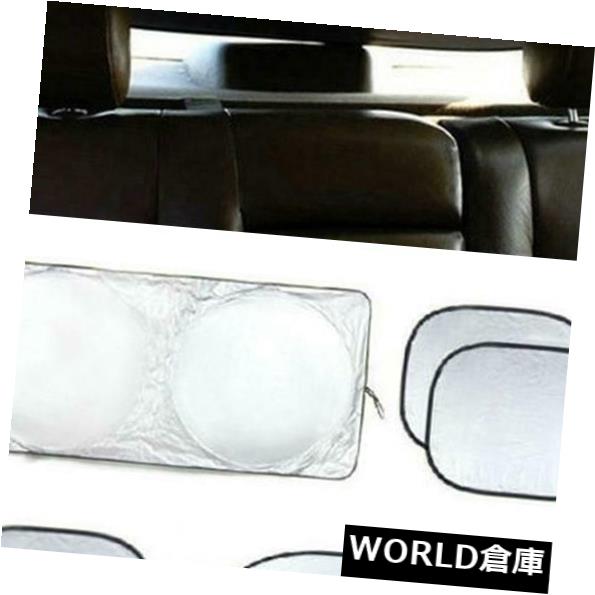USサンバイザー 6本の車の窓の日よけの折り畳み式風防フルシールドバイザーブロックカバーUS 6pcs Car Window Sun Shade Foldable Windshield Full Shield Visor Block Cover US 【並行輸入品】