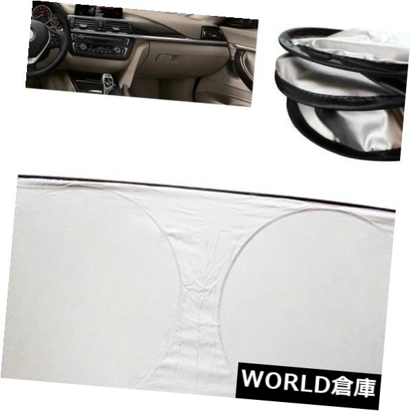 USサンバイザー 150 * 70センチ風防サンシェードウィンドウアンチUVサンバイザー車のフロントカバー保護 150*70cm Windshield Sunshade Window Anti-UV Sun Visor Car Front Cover Protection 【並行輸入品】