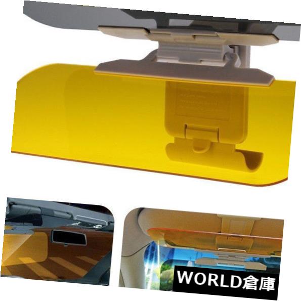 USサンバイザー 自動車用UV対策グレアデー＆amp; A ナイトビジョンユニバーサルフリップダウンシールドサンバイザー Auto Car UV Anti-Glare Day & Night Vision Universal Flip Down Shield Sun Visor 【並行輸入品】