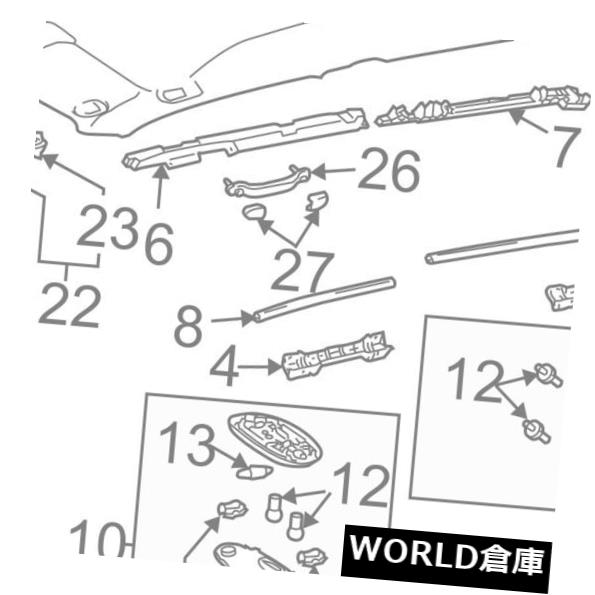 USサンバイザー トヨタOEM 05-06 Tundraインテリア - サンヴィ ソルサンバイザー左743200C030B3 TOYOTA OEM 05-06 Tundra Interior-Sunvisor Sun Visor Left 743200C030B3 【並行輸入品】