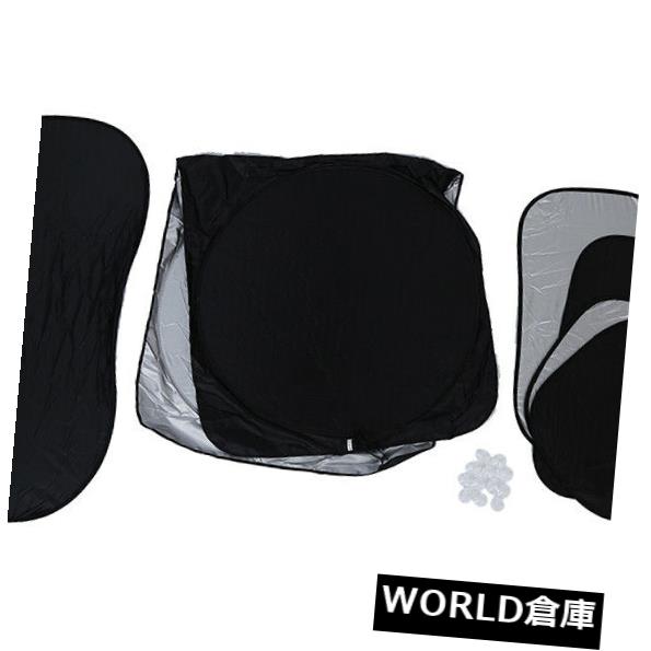 USサンバイザー 6個セットPCS車の窓シールド日よけフロントガラスサイドバックバイザーカバーS I 8 O 6 Set of 6 PCS Car Window Shield Sun Shade Windscreen Side Back Visor Cover S I8O6 【並行輸入品】