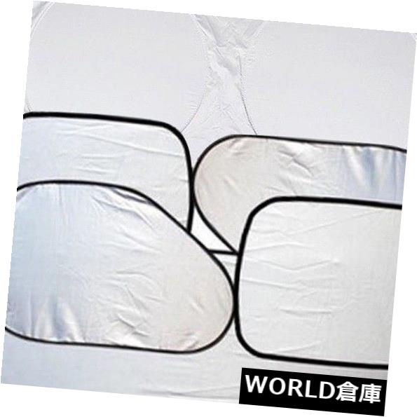 USサンバイザー 6PCS折りたたみ車のフロントガラスのフロントガラスの日よけの反射ブロックカバーバイザー 6PCS Foldable Car Windshield Windscreen Sun Shade Reflective Block Cover Visor 【並行輸入品】