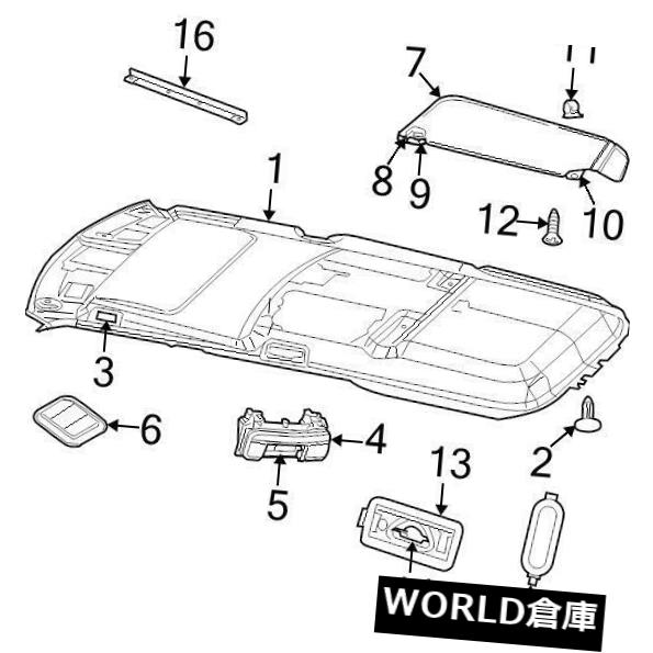 USサンバイザー ブランドの新しい本格的なモパーOEM太陽バイザーネジ＃6035602 BRAND NEW GENUINE MOPAR OEM SUN VISOR SCREW #6035602 【並行輸入品】 26,956円