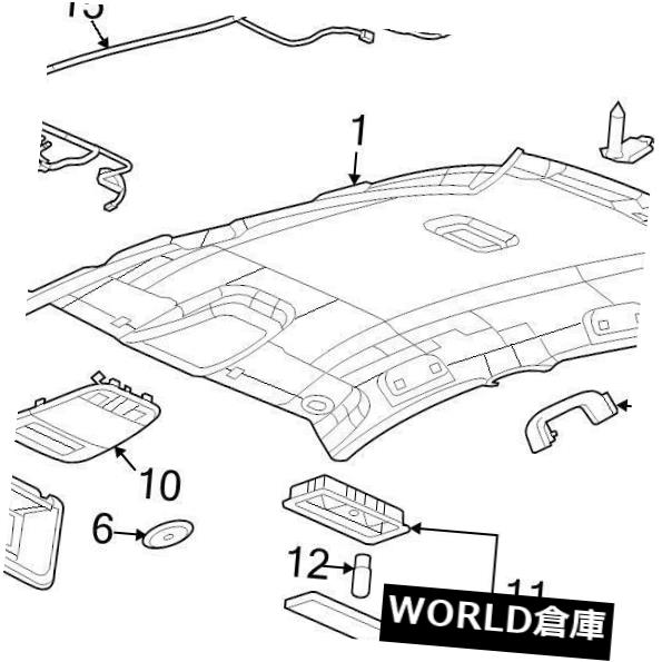 USサンバイザー ブランド新製品GM OEMサンバイザーランプ電球＃13502343 BRAND NEW GENUINE GM OEM SUN VISOR LAMP BULB #13502343 【並行輸入品】