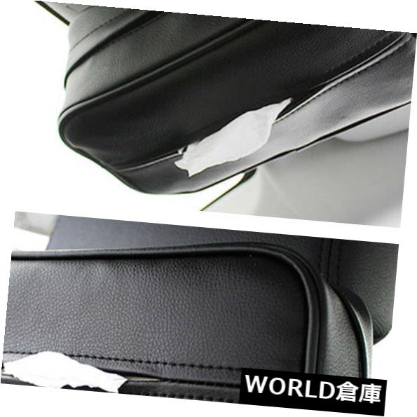 USサンバイザー 車のティッシュホルダーボックスサンバイザーナプキンペーパーケースシートPUレザーハンガー Car Tissue Holder Box Sun Visor Napkin Paper Case Seat PU Leather Hanger 【並行輸入品】