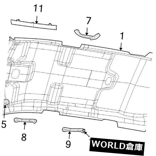 USサンバイザー 真新しい本物のMOPAR OEMの太陽バイザーブラケット＃1MT61DW1AA BRAND NEW GENUINE MOPAR OEM SUN VISOR BRACKET #1MT61DW1AA 【並行輸入品】