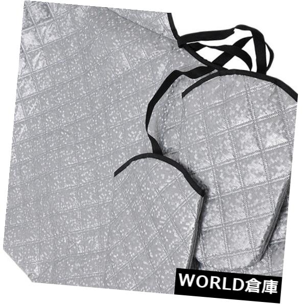 USサンバイザー 車のフロントガラスカバー日よけ雪の霜ダストミラープロテクター Car Windscreen Windshield Cover Sun Shade Snow Frost Dust Mirror Protector 【並行輸入品】