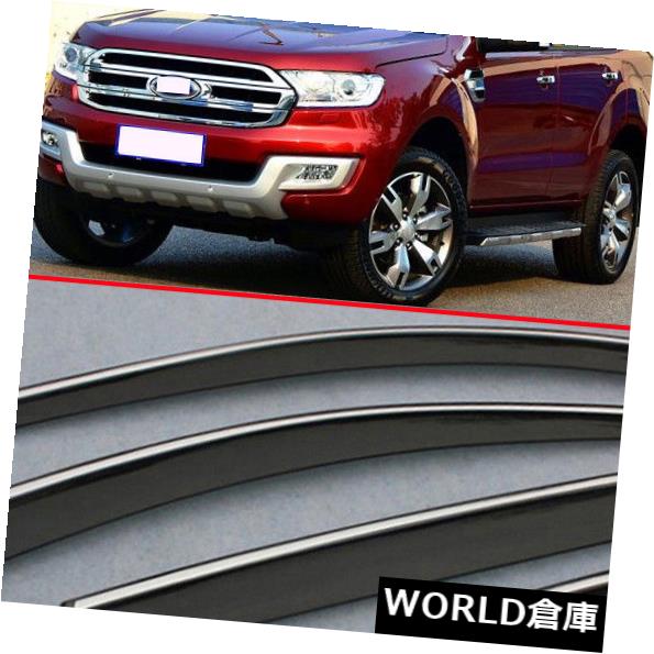 USサンバイザー Ford Everest 2016 2017用ウィンドウィンドデフレクターバイザーレイン/サンガードベント Window Wind Deflector Visor Rain/Sun Guard Vent For Ford Everest 2016 2017 【並行輸入品】