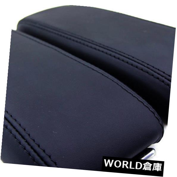 コンソールボックス アウディA8 04-10ブラック用センターコンソールアームレストリアルレザーカバー Center Console Armrest Real Leather Cover for Audi A8 04-10 Black 【並行輸入品】